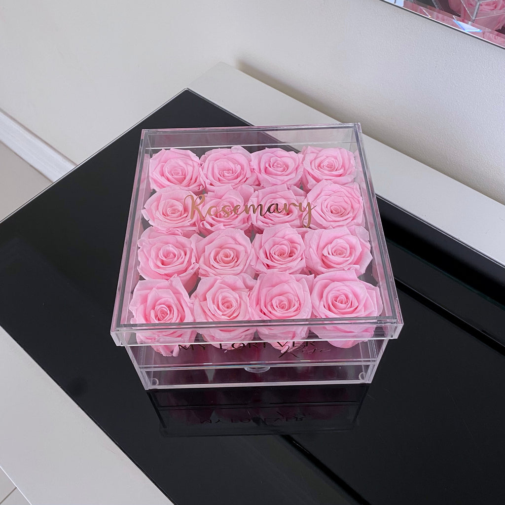 Acrylic Box - Pink– My Forever Rose Australia